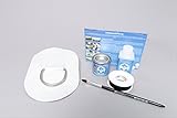 Set: D-Ring + Kleber Kit, Beschlag zum aufkleben für Schlauchboote (grau)...