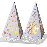 BOFUNX 2 Stücke Stanzschablonen Weihnachten Laterne Stanzform Windlicht...