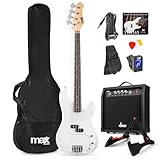MAX GigKit Bassgitarre Set, E Bass Gitarre, Bass Guitar mit...