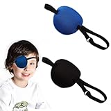 2 Stück Augenklappe,Augenklappen für Erwachsene und Kinder,Bequeme...