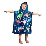 Theonoi Kinder Poncho Badeponcho Kapuzenhandtuch/Bademantel Handtuch...