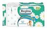 Regina Kamillenpapier 3-lagiges Toilettenpapier – 16-Rollen-Packung, 150...