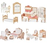 Puppenhaus Möbel Holz, 32 Stück Puppenhaus Zubehör Set, Miniatur Möbel...