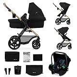 Kinderkraft MOOV 2 Kinderwagen 3 in 1 Kinderwagenset bis 22 kg mit...