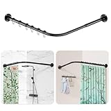 Duschvorhangstange L Form, [60-134 cm] × [60-134 cm] Verstellbare...