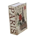 GALPADA Buchsafe mit Zahlenschloss Kreative Aufbewahrungsbox in Buchoptik...