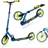Best Sporting Scooter Erwachsene I klappbarer Roller mit Ständer I blau -...