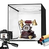 Yorbay Fotostudio Set 32 x 32 x 32cm CRI 95+ LED-Fotobox Lichtbox...