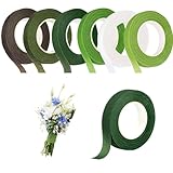 Canollo 6 Stück Floristenband, Floristenkrepp Blumenband, Floristenband...