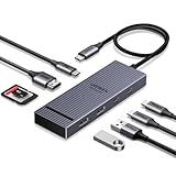 UGREEN Revodok Pro 108 10Gbps USB C Hub, USB C Adapter mit HDMI 4K@60Hz,...