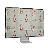 kwmobile Leinen Hülle kompatibel mit 24-26' Monitor - Schutzhülle...