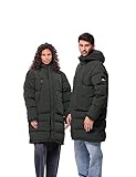 Jack Wolfskin Unisex DELLBRUECK Long JKT Daunenjacke, Granite Black, M