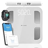 Silvergear® Personenwaage mit Handsensoren | Körperfettwaage mit App |...