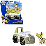 PAW PATROL - Tracker-Figur mit Dschungel-Fahrzeug, stabiles Basis-Fahrzeug...