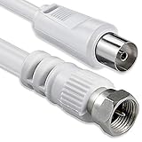 1aTTack Koaxial/SAT Anschluss Kabel Antennenkabel F-Stecker auf...