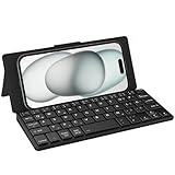 CACOE Mini Bluetooth Tastatur mit Ständer für Handy, Ultraflache...