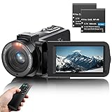 VAHOIALD Videokamera Camcorder FHD 1080P 36MP 30FPS Vlogging Kamera für...