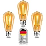 Wenscha E27 Edison Glühbirnen Vintage nicht dimmbare Led Schraublampen...