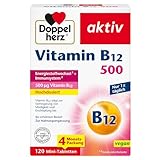 Doppelherz Vitamin B12 500 - Hochdosiert mit 500 µg Vitamin B12 pro...