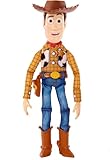 Mattel Disney und Pixar Toy Story Movie Toy, sprechende Woody Figur mit...