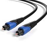 1m Optisches Kabel | Toslink Digitalkabel | Audiokabel | vergoldete...