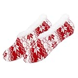 Generisch Warme rutschfeste Hausschuhsocken mit weichem Flor für kalte...