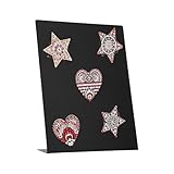 Besreey Magnettafel, Memoboard, aus Edelstahl, vertikal, multifunktional,...