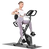 Dskeuzeew Heimtrainer Fahrrad Klappbar für Zuhause, 4-in-1 faltbarer...