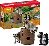 schleich 42596 Spielspaß um die Nuss, ab 3 Jahren, WILD LIFE - Spielset, 6...