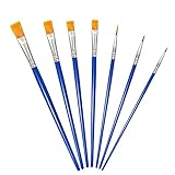 OWill 7 Pieces Pinsel Set, Pinsel Acrylfarbe für Aquarellmalerei,...