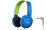 Philips SHK2000BL/00 Over Ear Kinder Kopfhörer, Farbige LED-Leuchten, 85dB...