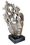Casablanca Deko Figur Skulptur Mann Gesicht - Dekofigur aus Kunstharz...