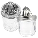 DOITOOL 2 Stück Manuelle Zitronenpresse Edelstahl mit Abnehmbarem...