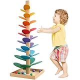 Murmelbahn Holz Klangbaum, Murmelbahn Regenbogen, Murmelturm Musikbaum...