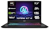 MSI Katana A17 AI, Gaming Laptop, 43,9 cm (17,3') FHD, AMD Ryzen 7 8845HS...