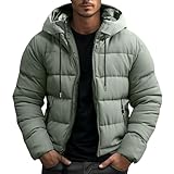 KOG Winterjacke Herren Steppjacke Baumwolle Daunenjacke Warmes Parka...