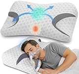 Hypuno CPAP-Kissen für Seitenschläfer reduziert Luftauslässe und Druck...
