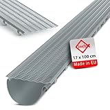 INEFA Laubfangstreifen Dachrinnen Laubschutz NW100-150 (Ø 100-160mm)...