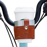 Getränkehalter für Fahrrad, Aluminiumlegierung mit Lederabdeckung,...