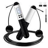 iMoebel Springseil mit Zähler, Verstellbar Speed Rope Seilspringen...