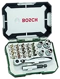Bosch Bosch 26tlg. Schrauberbit- und Ratschen-Set (Extra harte Qualität,...