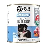 Premium Hundefutter Nass mit Rind - Hunde Nassfutter getreidefrei für...