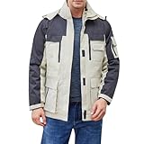 kaxnheye Cargo-Jacke für Herren, trendig, vielseitig, mit Kapuze, lässig,...