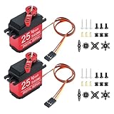 DS3225 25KG 270° Digitaler Servomotor AYWHP 2 PCS Volles Kupfer Metall...
