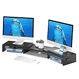 BONTEC Dual Monitor Stand Riser, Desktop Monitorständer mit...