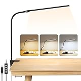 Lepro LED Schreibtischlampe Klemmbar, Tischlampe Architektenlampe mit...