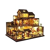 MERIGLARE 1:24 Maßstab Kreatives Zimmer DIY Puppenhäuser Miniatur mit...
