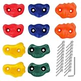 CIOXSOIO 10 Stück Klettergriffe Kinder Outdoor - Klettersteine |...