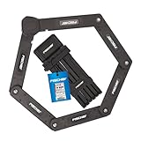 FISCHER Faltschloss PROTEC PLUS, Länge 85 cm, mit 3 Schlüsseln und...