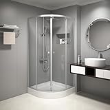 Duschkabine MARWELL Chrystal Round 90 x 90 x 200 cm dusche komplett...